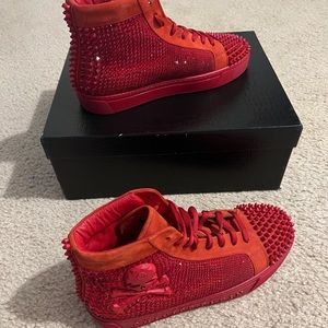 Phillip Plein Hi-Top Bling Sneakers w/ PP dust bag !